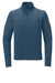 The North Face NF0A8ENJ Mens Aim Fleece 1/4 Zip Sweatshirt Shady Blue Flat Front