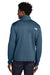 The North Face NF0A8ENJ Mens Aim Fleece 1/4 Zip Sweatshirt Shady Blue Model Back
