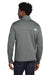 The North Face NF0A8ENK Mens Aim Fleece Full Zip Jacket Smoked Pearl Grey Model Back