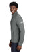 The North Face NF0A8ENK Mens Aim Fleece Full Zip Jacket Smoked Pearl Grey Model Side