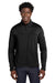 The North Face NF0A8ENK Mens Aim Fleece Full Zip Jacket Black Model Front