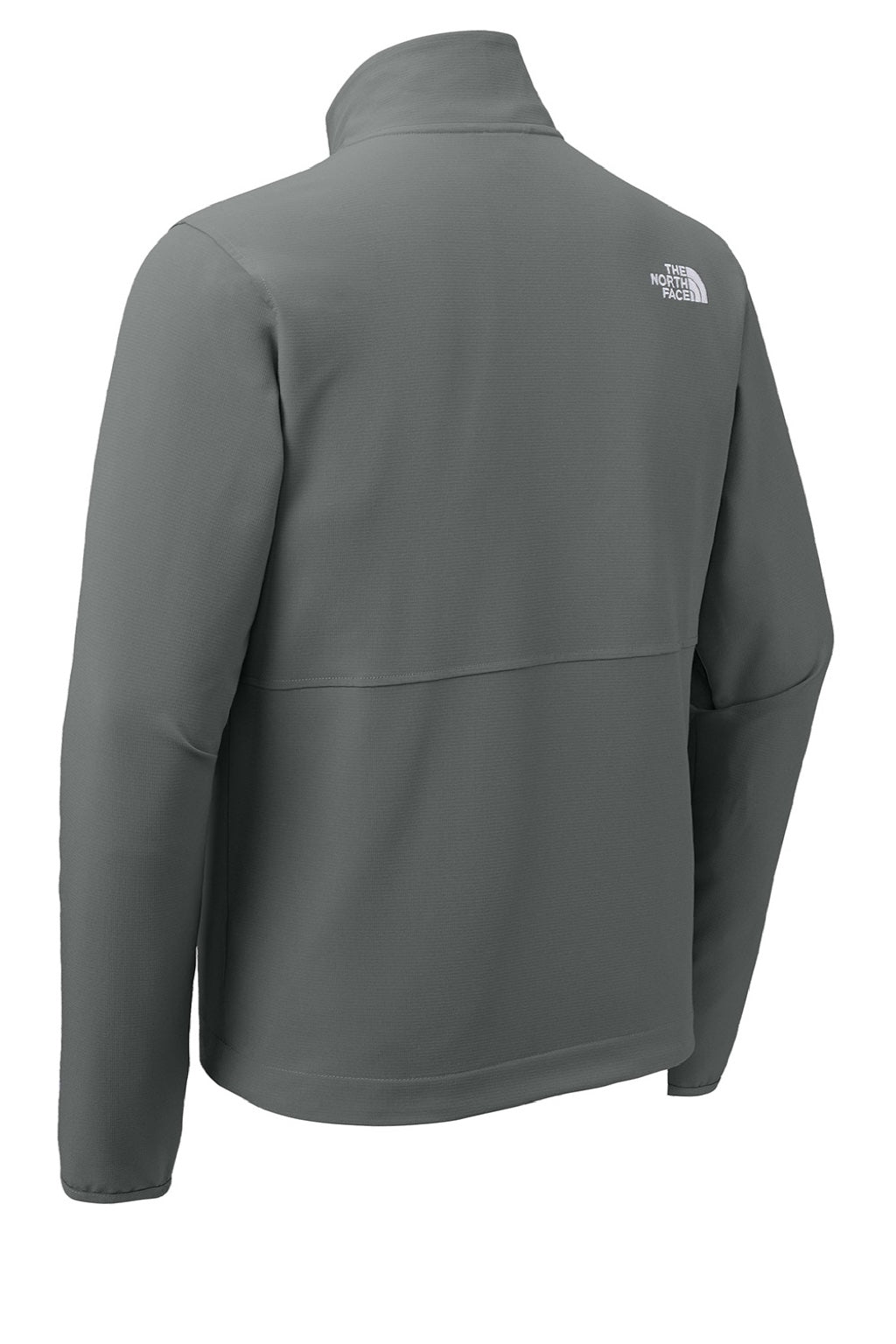 The North Face NF0A8ENN Mens Edge Stretch Wind & Water Resistant Full Zip Soft Shell Jacket Smoked Pearl Grey Flat Back