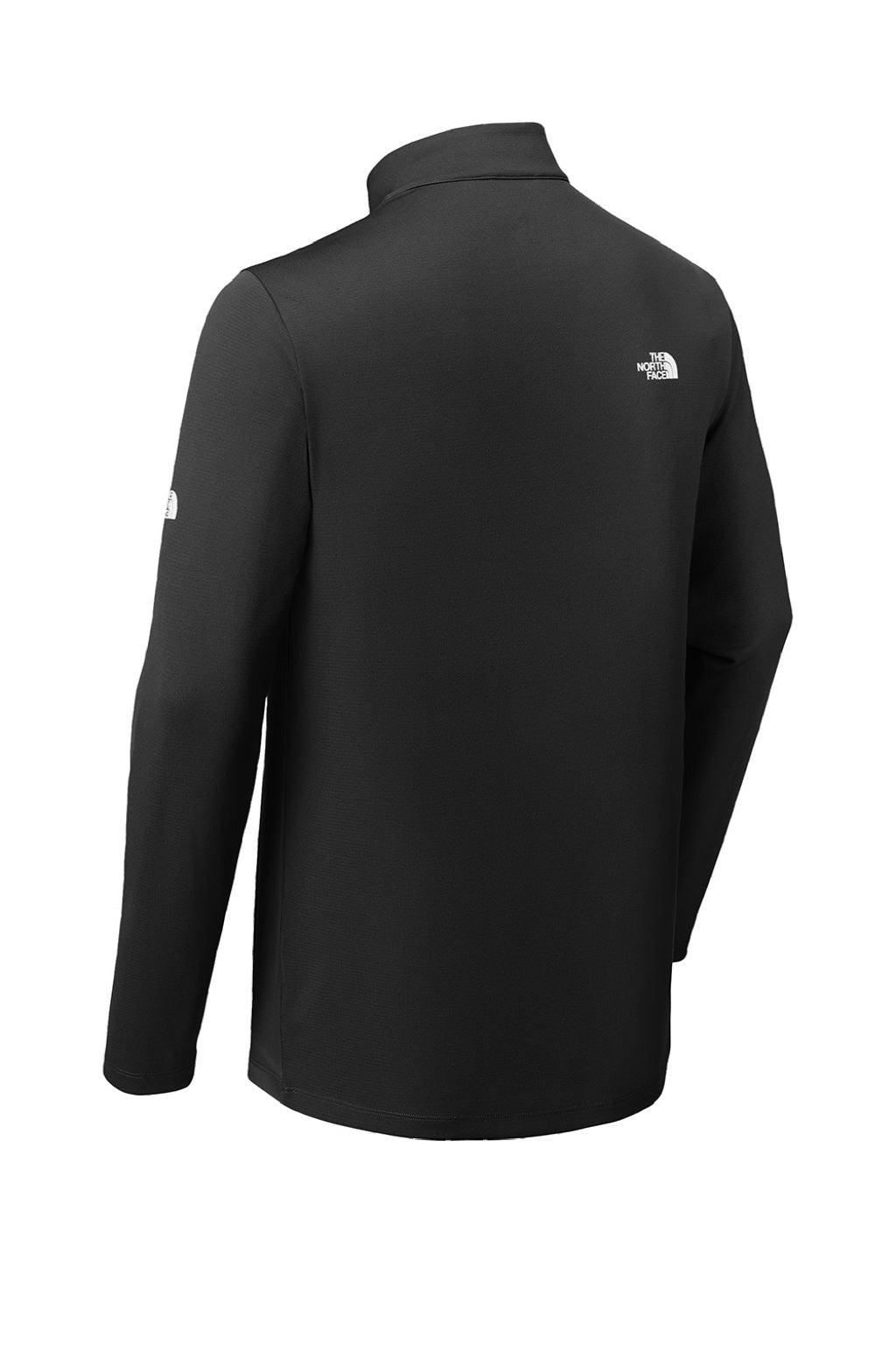The North Face NF0A8ENR Mens Ambition Moisture Wicking 1/4 Zip Sweatshirt Black Flat Back