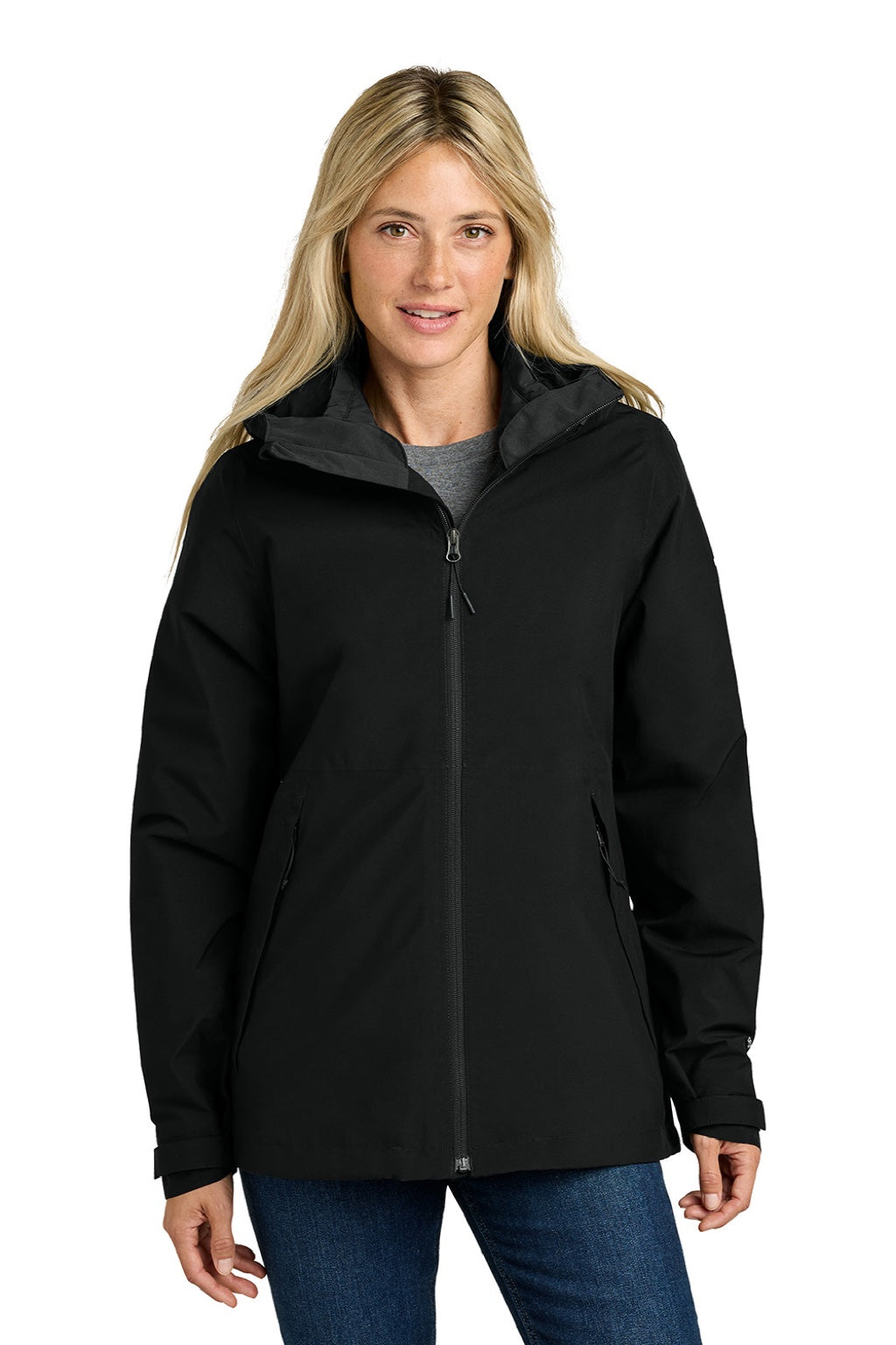The North Face NF0A8FQG Womens Castle Valley Triclimate Full Zip 3 in 1 Jacket Black Model Front