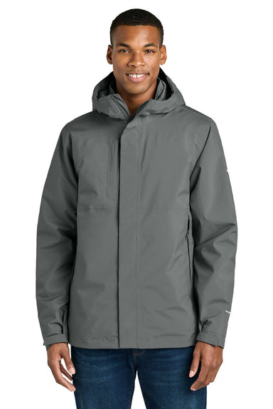 The North Face NF0A8FQH Mens Castle Valley Triclimate Full Zip 3 in 1 Jacket Smoked Pearl Grey Model Front
