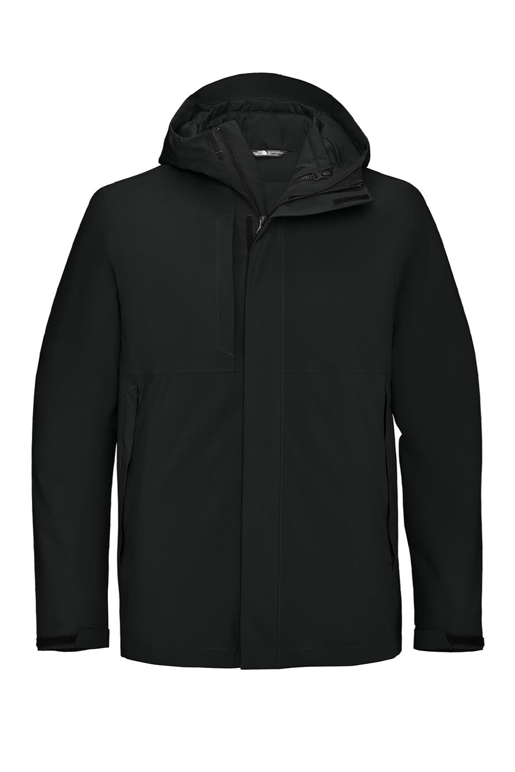 The North Face NF0A8FQH Mens Castle Valley Triclimate Full Zip 3 in 1 Jacket Black Flat Front