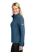 The North Face NF0A8FQJ Womens Aim Full Zip Fleece Jacket Shady Blue Model Side