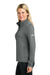 The North Face NF0A8FQJ Womens Aim Full Zip Fleece Jacket Smoked Pearl Grey Model Side