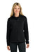 The North Face NF0A8FQJ Womens Aim Full Zip Fleece Jacket Black Model Front