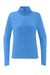 The North Face NF0A8FQK Womens Aim 1/4 Zip Fleece Sweatshirt Marina Blue Flat Front