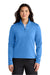 The North Face NF0A8FQK Womens Aim 1/4 Zip Fleece Sweatshirt Marina Blue Model Front