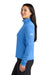 The North Face NF0A8FQK Womens Aim 1/4 Zip Fleece Sweatshirt Marina Blue Model Side
