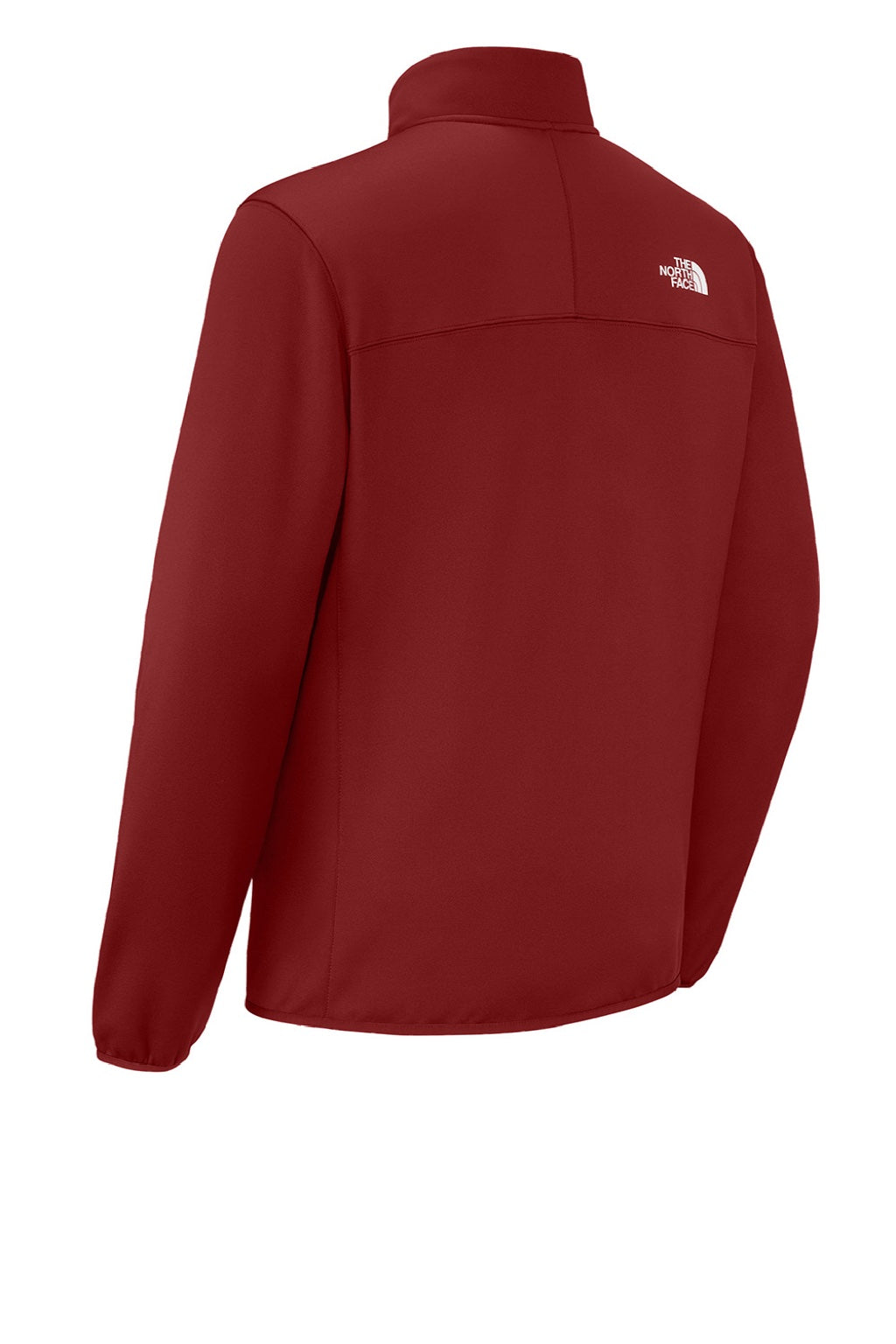The North Face NF0A8FQN Mens Dove Creek Full Zip Fleece Jacket Cardinal Red Flat Back