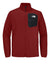 The North Face NF0A8FQN Mens Dove Creek Full Zip Fleece Jacket Cardinal Red Flat Front