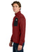 The North Face NF0A8FQN Mens Dove Creek Full Zip Fleece Jacket Cardinal Red Model Side