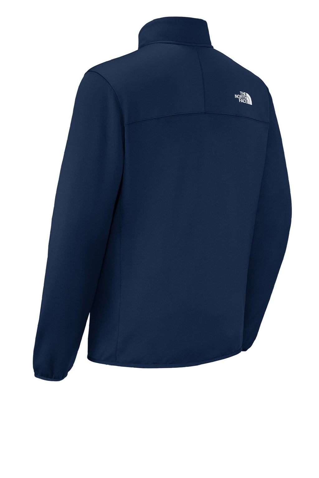 The North Face NF0A8FQN Mens Dove Creek Full Zip Fleece Jacket Lunar Blue Flat Back