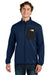 The North Face NF0A8FQN Mens Dove Creek Full Zip Fleece Jacket Lunar Blue Model Front