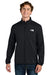 The North Face NF0A8FQN Mens Dove Creek Full Zip Fleece Jacket Black Model Front