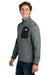 The North Face NF0A8FQN Mens Dove Creek Full Zip Fleece Jacket Heather Medium Grey Model Side