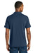 The North Face NF0A8GE0 Mens Canyon Crest Short Sleeve Polo Shirt Summit Navy Blue Model Back