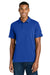 The North Face NF0A8GE0 Mens Canyon Crest Short Sleeve Polo Shirt Blue Model Front
