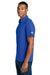 The North Face NF0A8GE0 Mens Canyon Crest Short Sleeve Polo Shirt Blue Model Side