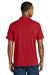 The North Face NF0A8GE0 Mens Canyon Crest Short Sleeve Polo Shirt Red Model Back