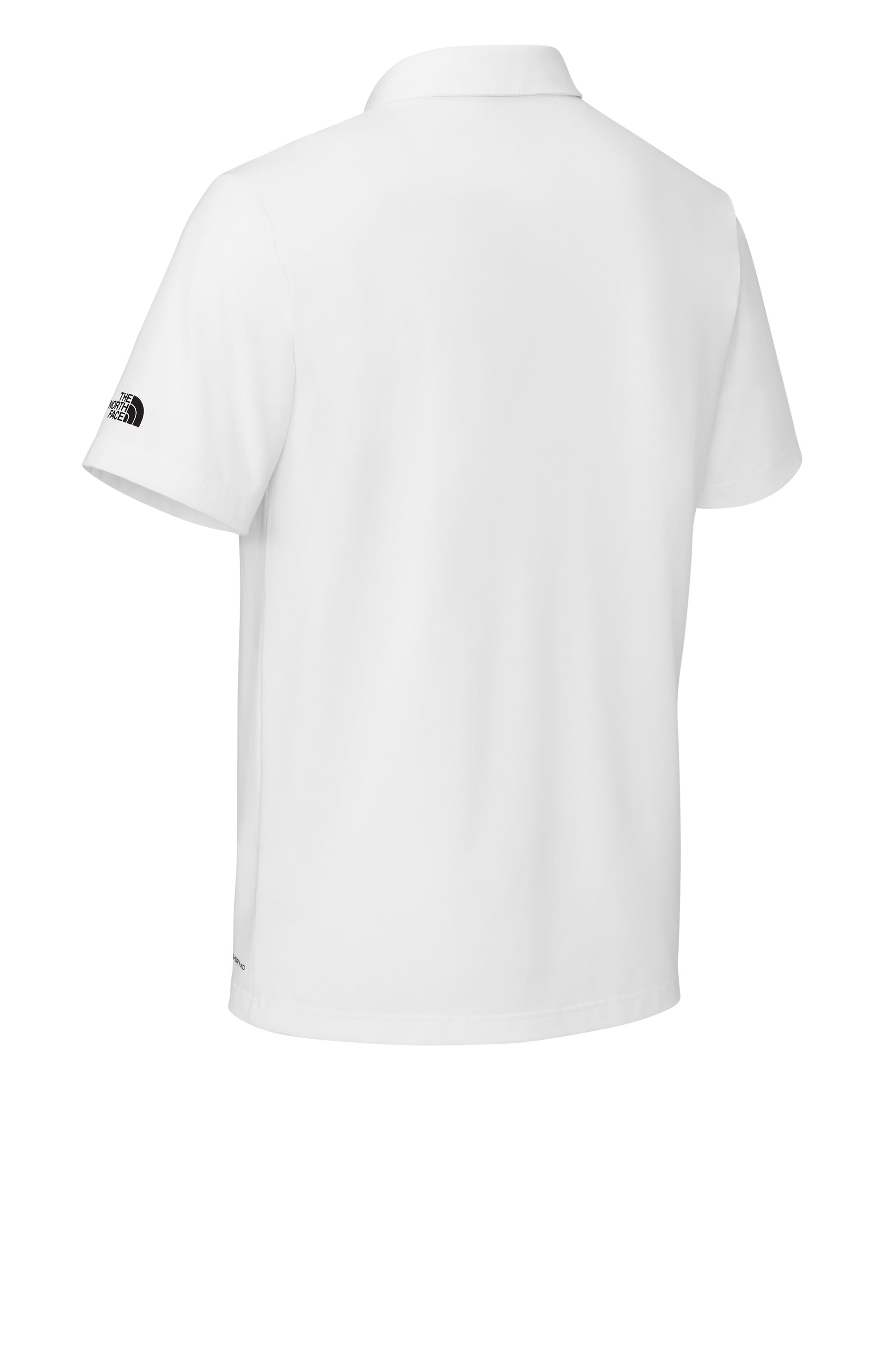 The North Face NF0A8GE0 Mens Canyon Crest Short Sleeve Polo Shirt White Flat Back