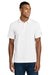 The North Face NF0A8GE0 Mens Canyon Crest Short Sleeve Polo Shirt White Model Front
