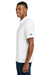 The North Face NF0A8GE0 Mens Canyon Crest Short Sleeve Polo Shirt White Model Side