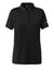 The North Face NF0A8GE1 Womens Canyon Crest Short Sleeve Polo Shirt Black Flat Front