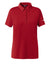 The North Face NF0A8GE1 Womens Canyon Crest Short Sleeve Polo Shirt Red Flat Front
