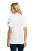 The North Face NF0A8GE1 Womens Canyon Crest Short Sleeve Polo Shirt White Model Back