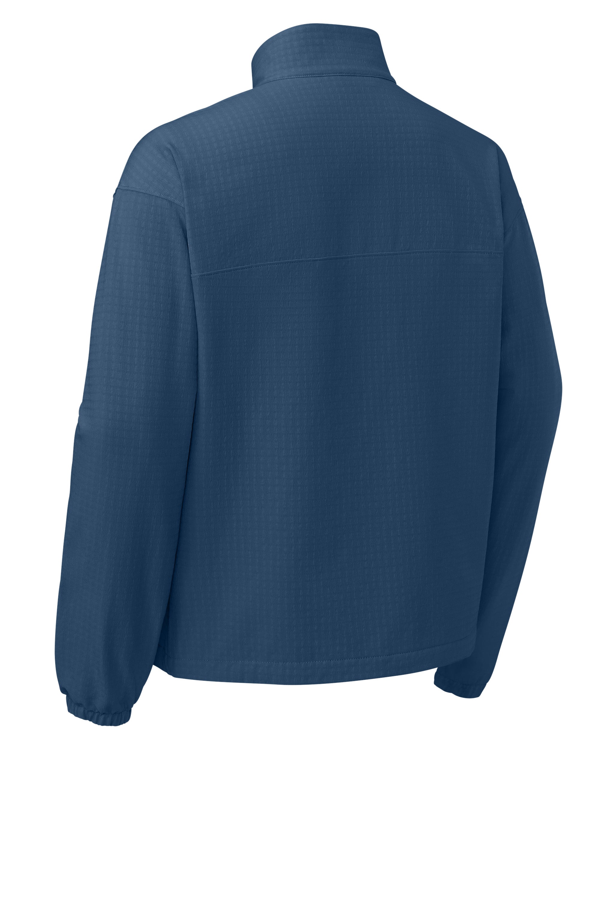 The North Face NF0A8GE2 Mens Mountain Horizon Full Zip Jacket Shady Blue Flat Back