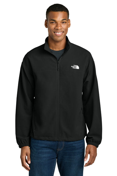 The North Face NF0A8GE2 Mens Mountain Horizon Full Zip Jacket Black Model Front