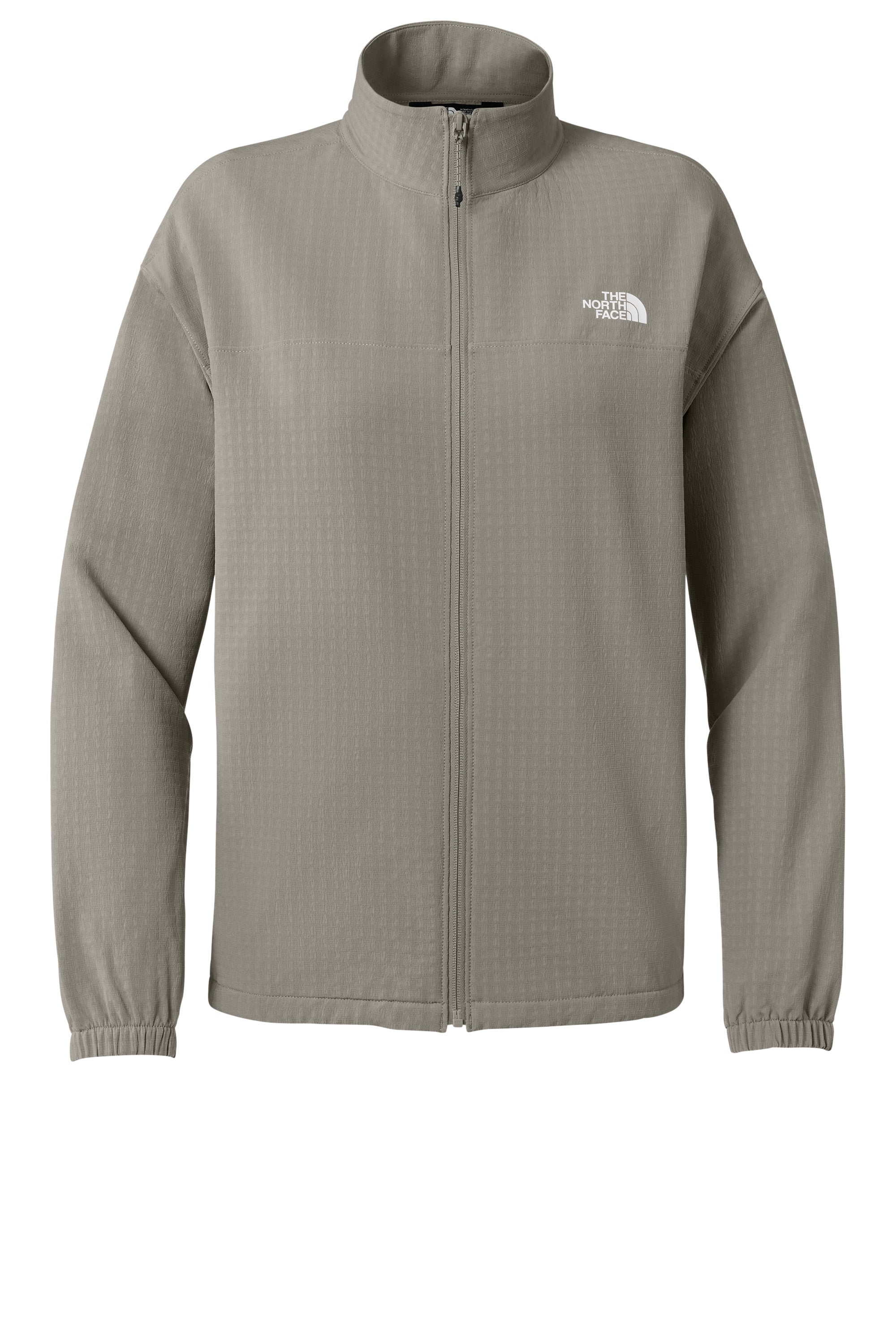 The North Face NF0A8GE3 Womens Mountain Horizon Full Zip Jacket Stone Slab Grey Flat Front