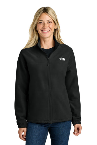 The North Face NF0A8GE3 Womens Mountain Horizon Full Zip Jacket Black Model Front