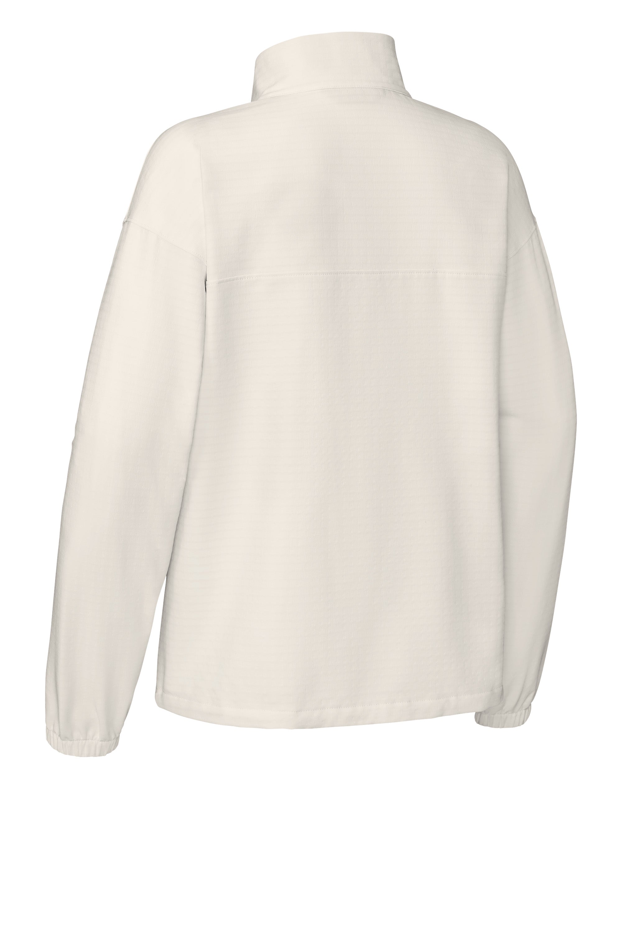 The North Face NF0A8GE3 Womens Mountain Horizon Full Zip Jacket White Dune Flat Back