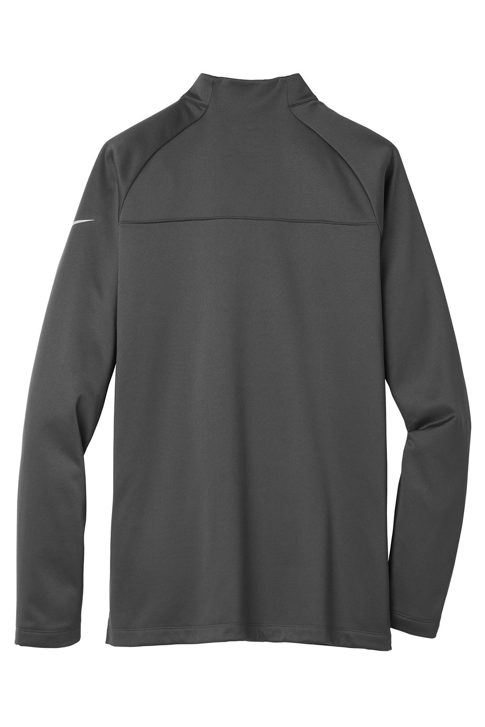 Nike NKAH6254 Mens Therma-Fit Moisture Wicking Fleece 1/4 Zip Sweatshirt Anthracite Grey Flat Back