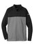 Nike NKAH6254 Mens Therma-Fit Moisture Wicking Fleece 1/4 Zip Sweatshirt Black/Heather Grey Flat Front