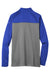 Nike NKAH6254 Mens Therma-Fit Moisture Wicking Fleece 1/4 Zip Sweatshirt Game Royal Blue/Heather Grey Flat Back