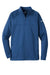 Nike NKAH6254 Mens Therma-Fit Moisture Wicking Fleece 1/4 Zip Sweatshirt Gym Blue Flat Front