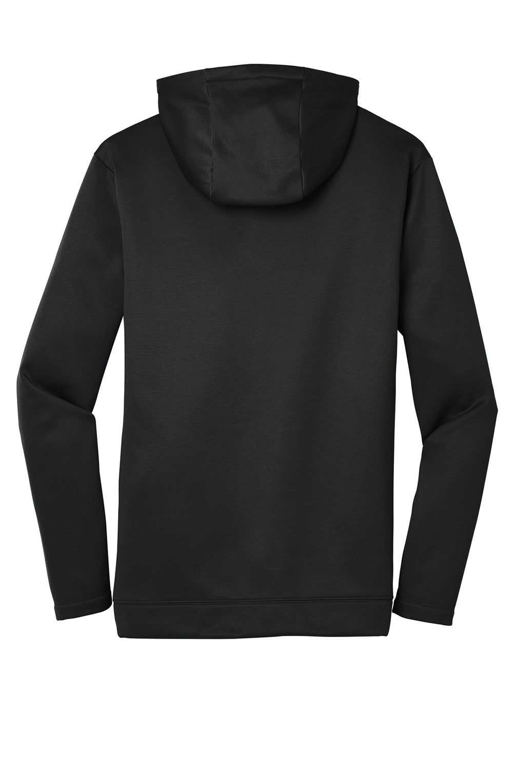 Nike NKAH6259 Mens Therma-Fit Moisture Wicking Fleece Full Zip Hooded Sweatshirt Hoodie Black Flat Back