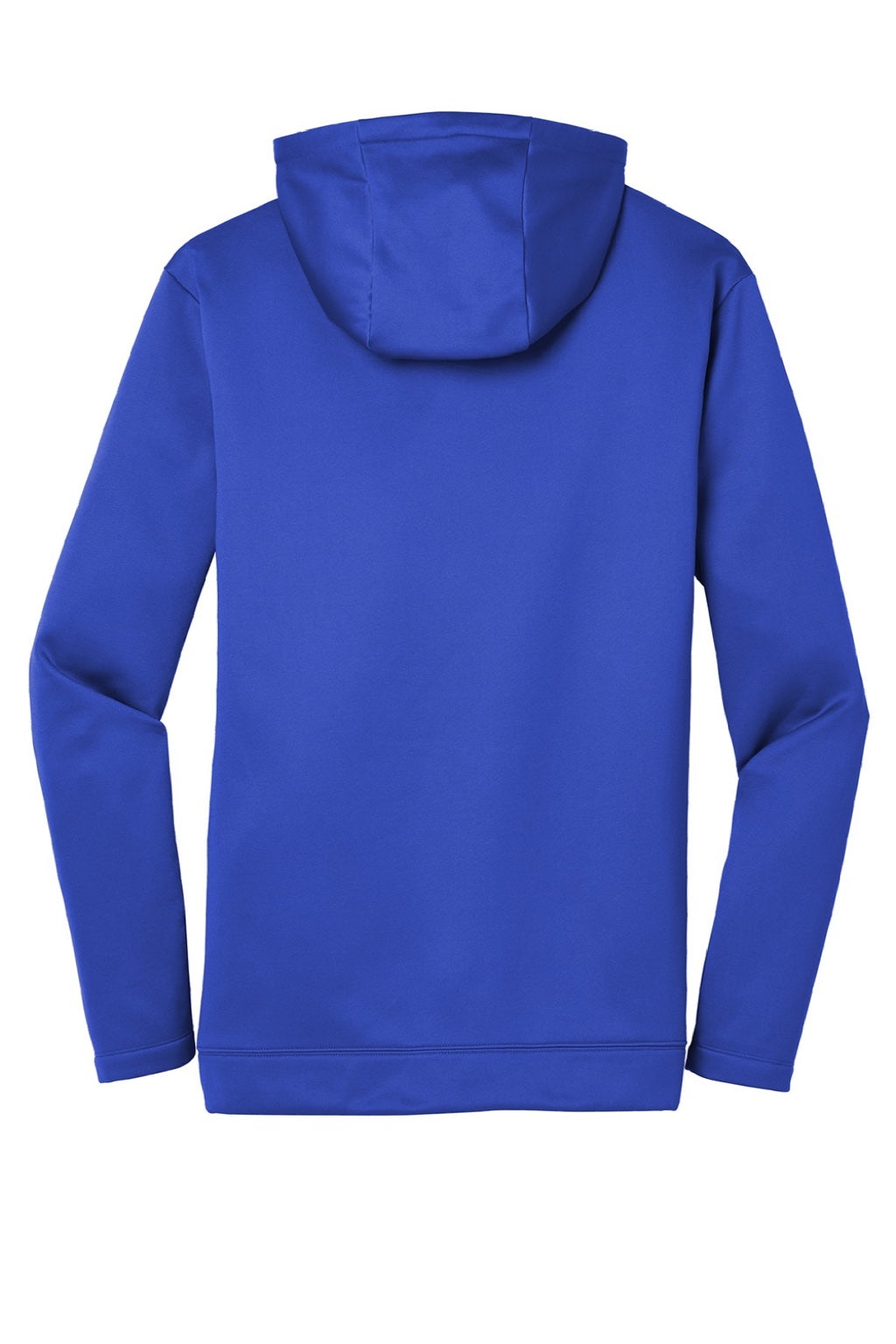 Nike NKAH6259 Mens Therma-Fit Moisture Wicking Fleece Full Zip Hooded Sweatshirt Hoodie w/ Pockets Game Royal Blue Flat Back