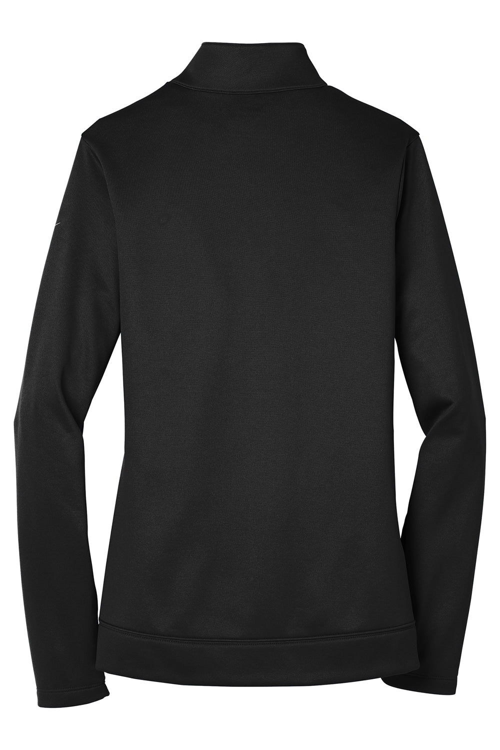 Nike NKAH6260 Womens Therma-Fit Moisture Wicking Fleece Full Zip Sweatshirt Black Flat Back
