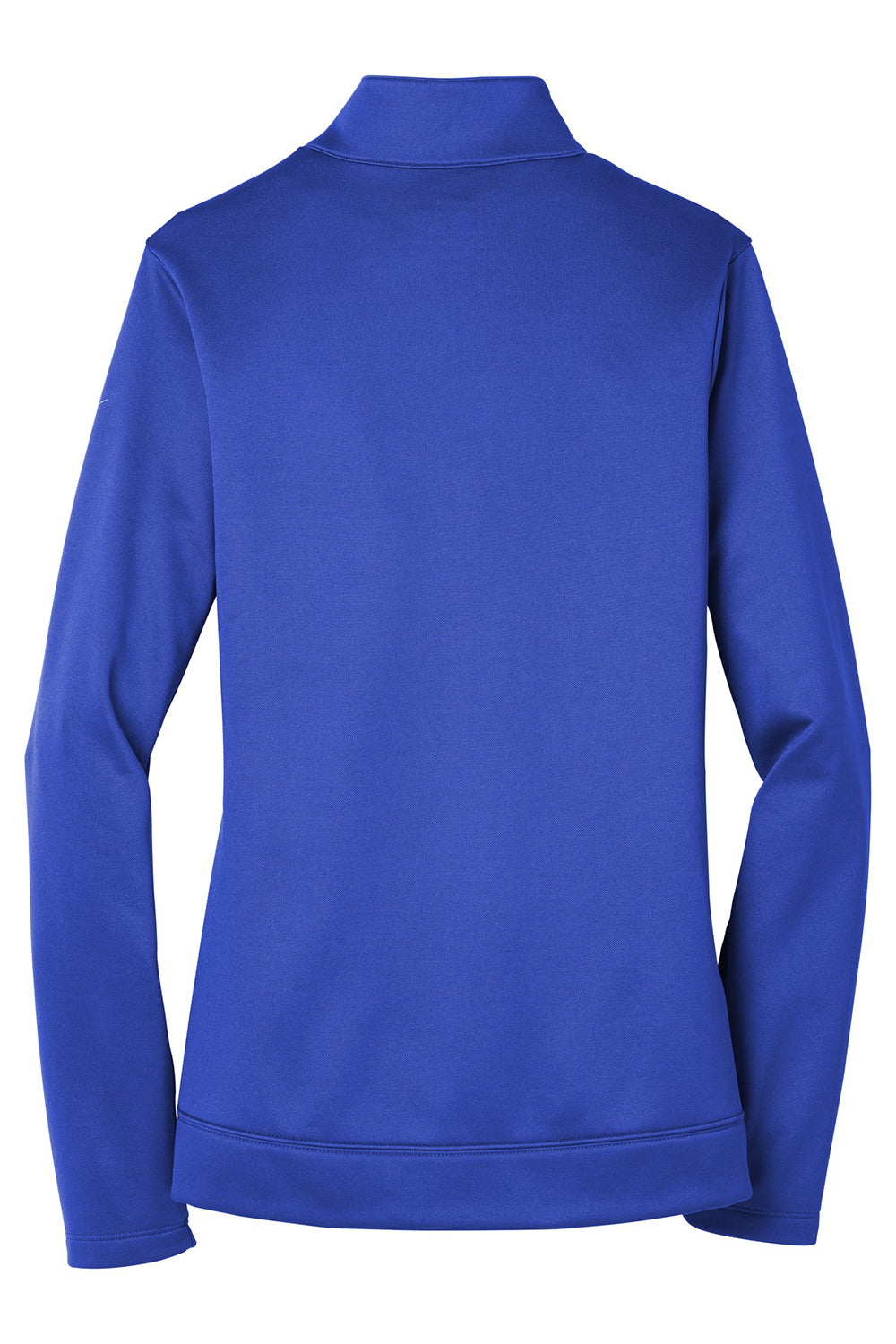 Nike NKAH6260 Womens Therma-Fit Moisture Wicking Fleece Full Zip Sweatshirt Game Royal Blue Flat Back