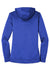 Nike NKAH6264 Womens Therma-Fit Moisture Wicking Fleece Full Zip Hooded Sweatshirt Hoodie w/ Pockets Game Royal Blue Flat Back