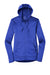 Nike NKAH6264 Womens Therma-Fit Moisture Wicking Fleece Full Zip Hooded Sweatshirt Hoodie w/ Pockets Game Royal Blue Flat Front