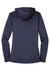 Nike NKAH6264 Womens Therma-Fit Moisture Wicking Fleece Full Zip Hooded Sweatshirt Hoodie w/ Pockets Midnight Navy Blue Flat Back