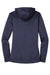 Nike NKAH6264 Womens Therma-Fit Moisture Wicking Fleece Full Zip Hooded Sweatshirt Hoodie Midnight Navy Blue Flat Back